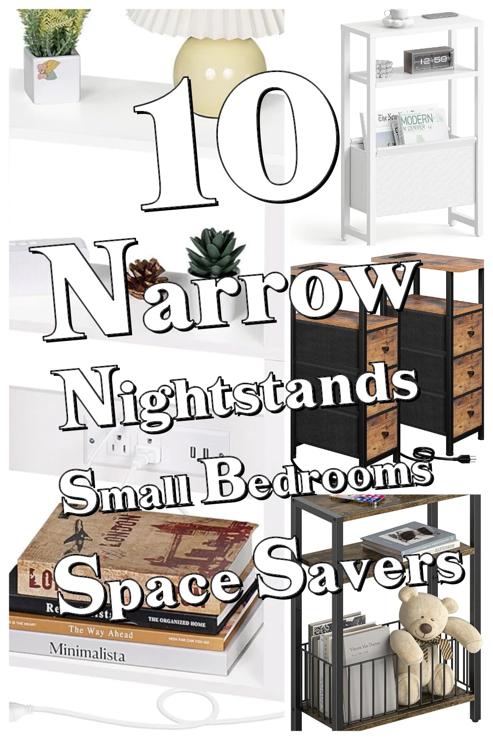 10 Genius Narrow Side Tables That Make Small Bedrooms Feel So Much Larger
