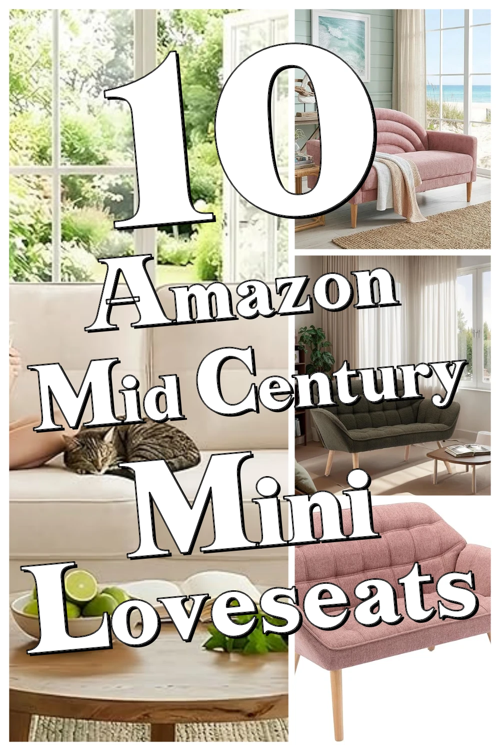 10 Mid Century Mini Loveseats That Make Small Spaces Feel Retro and Cozy
