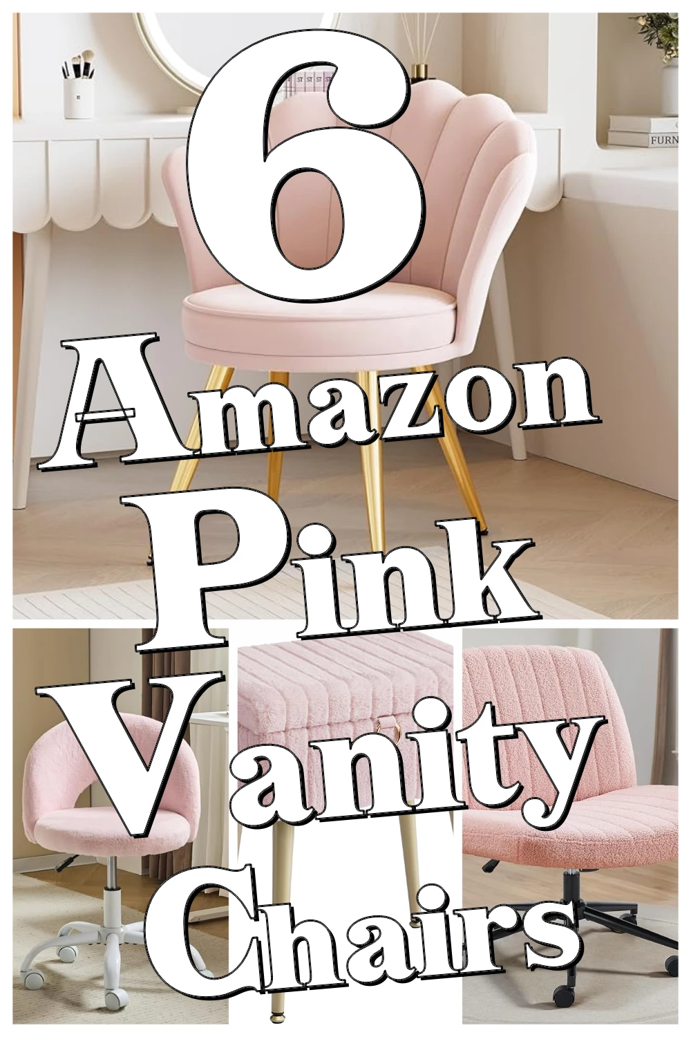 6 Plush Pink Vanity Chairs That Instantly Make Your Bedroom Instagram-Ready
