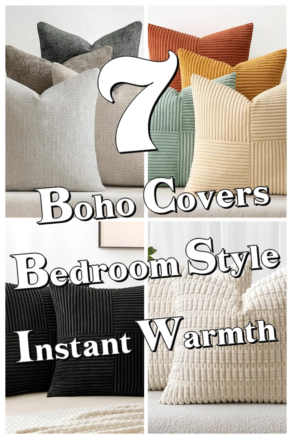 7 Cozy Boho Farmhouse Pillow Covers You Didn’t Know You Needed for Instant Warmth