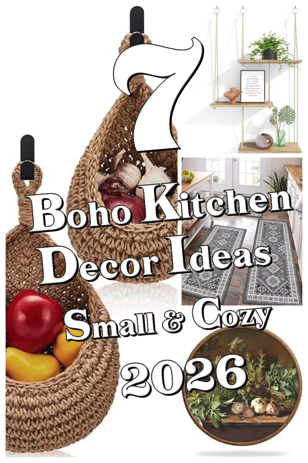 7 Genius Boho Kitchen Decor Ideas That Make Small Spaces Feel Cozy & Clutter-Free