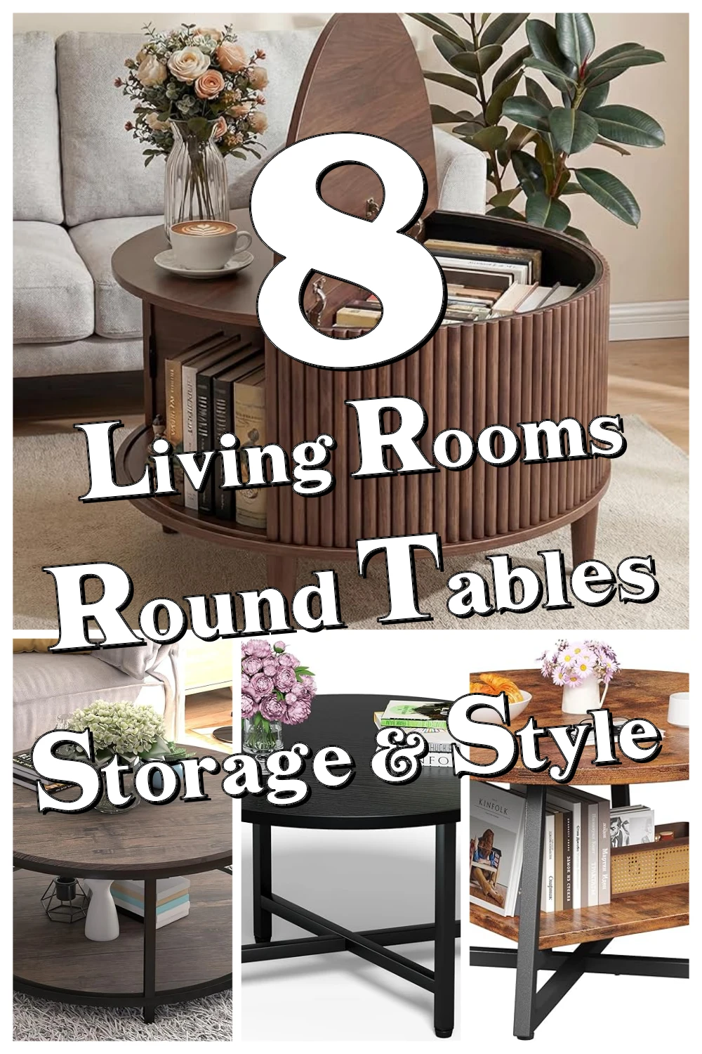 8 Genius Round Coffee Tables That Make Living Rooms Feel More Functional and Stylish