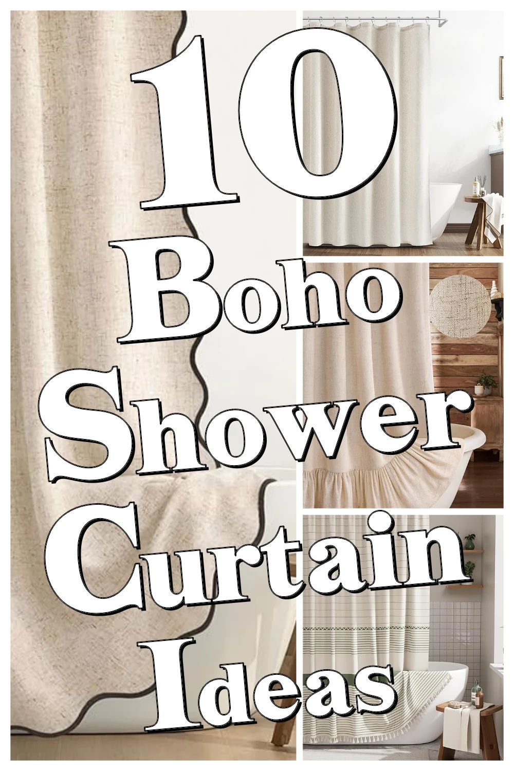 10 Boho Shower Curtains That Instantly Add Cozy Farmhouse Vibes to Your Bathroom