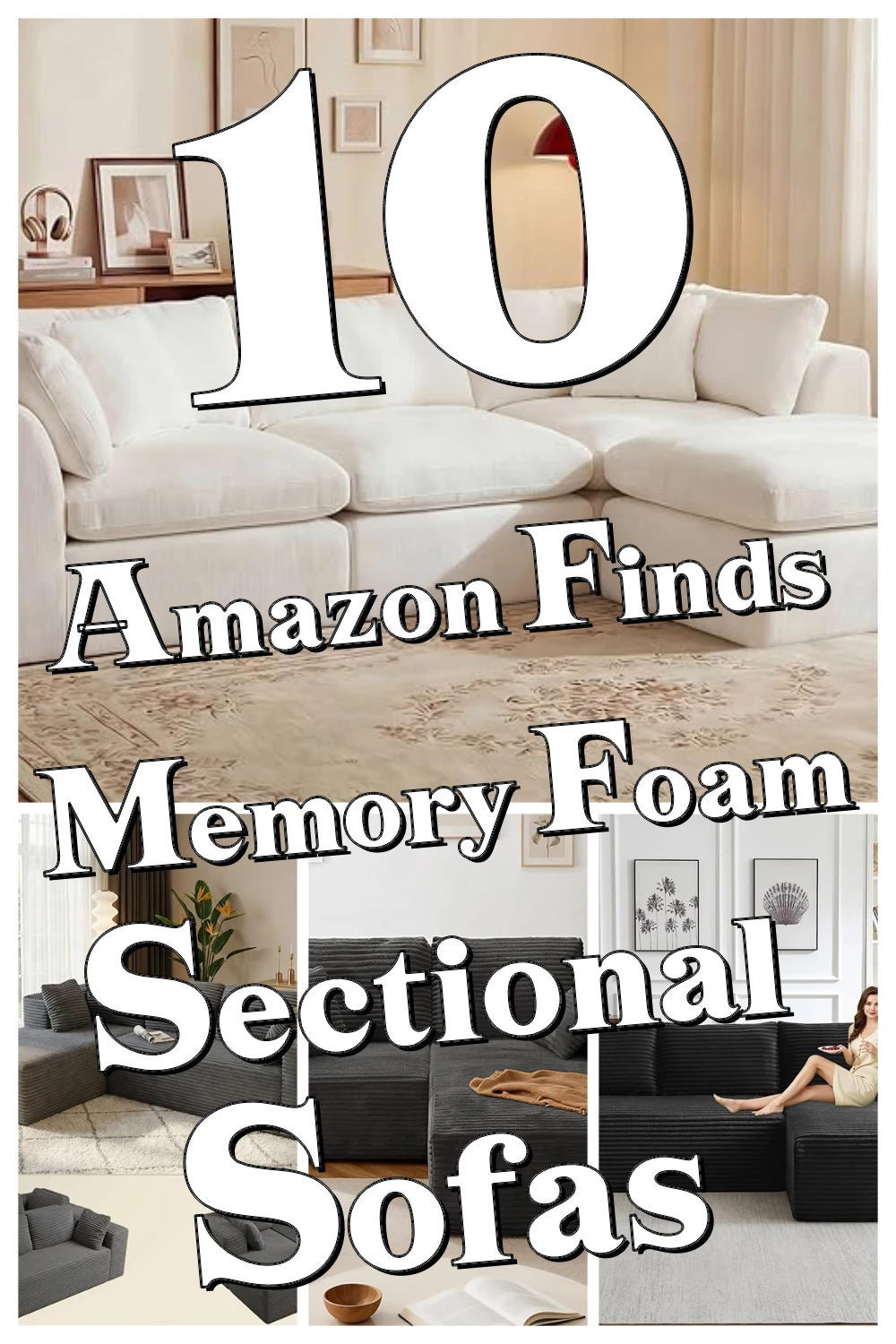 10 Genius Memory Foam Sectionals That Make Your Living Room Feel Like a Cloud