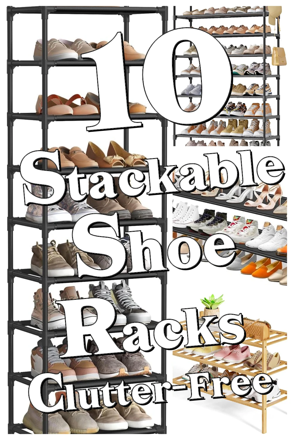 10 Genius Stackable Shoe Racks That Make Cluttered Bathrooms Look So Neat