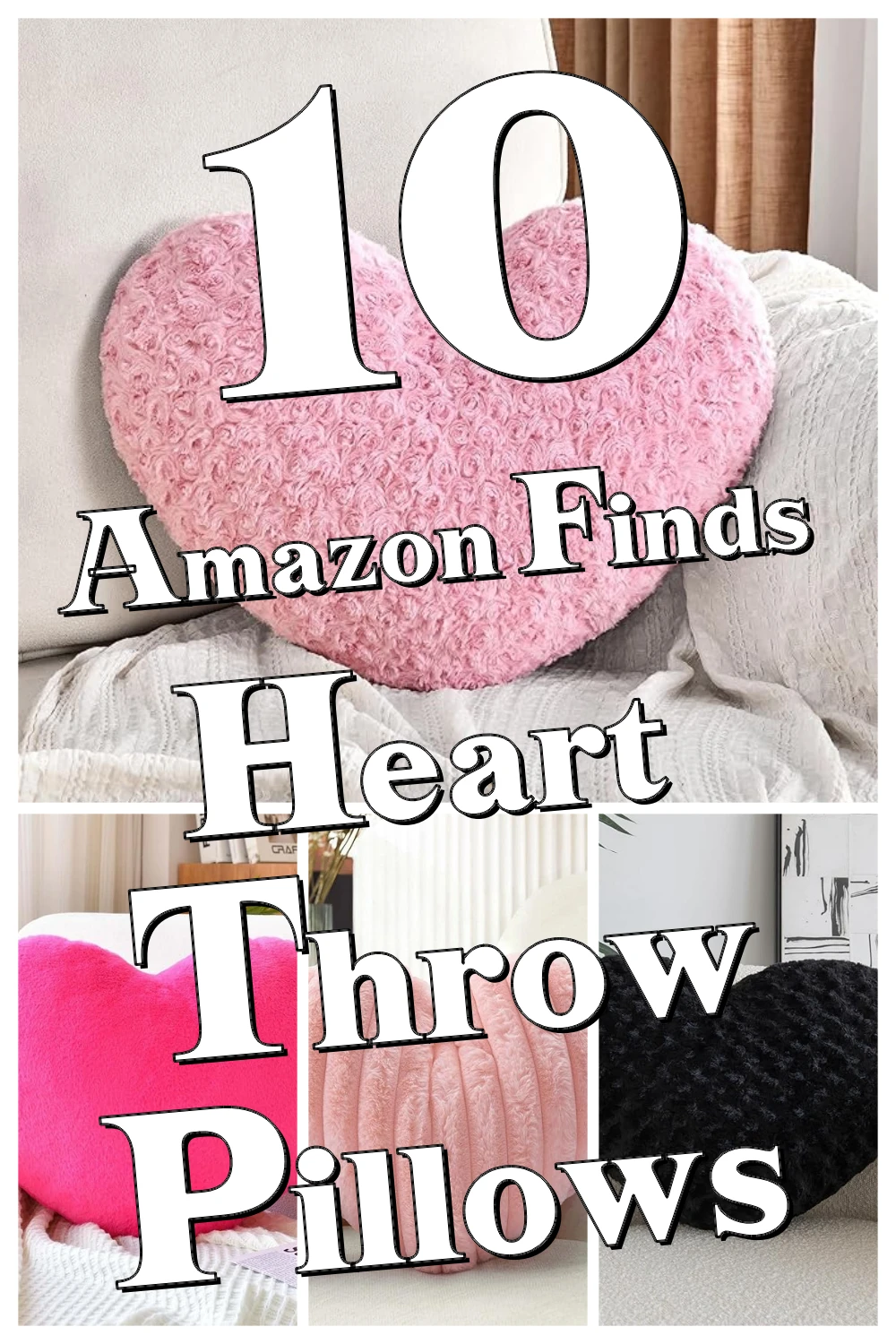 10 Must-Have Soft Heart Pillows That Make Your Living Room So Much Cozier