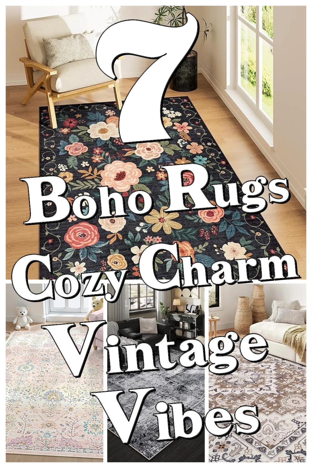 7 Boho Rugs That Bring Cozy Charm & Vintage Vibes You Didn’t Know You Needed