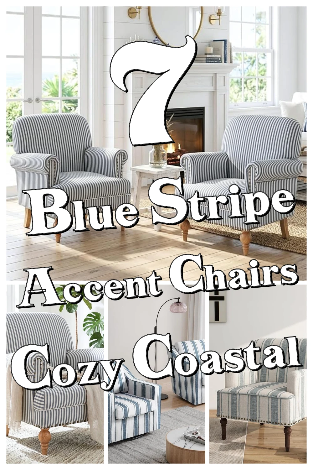 7 Cozy Blue Stripe Accent Chairs That Bring Warmth and Style You Didn’t Know You Needed