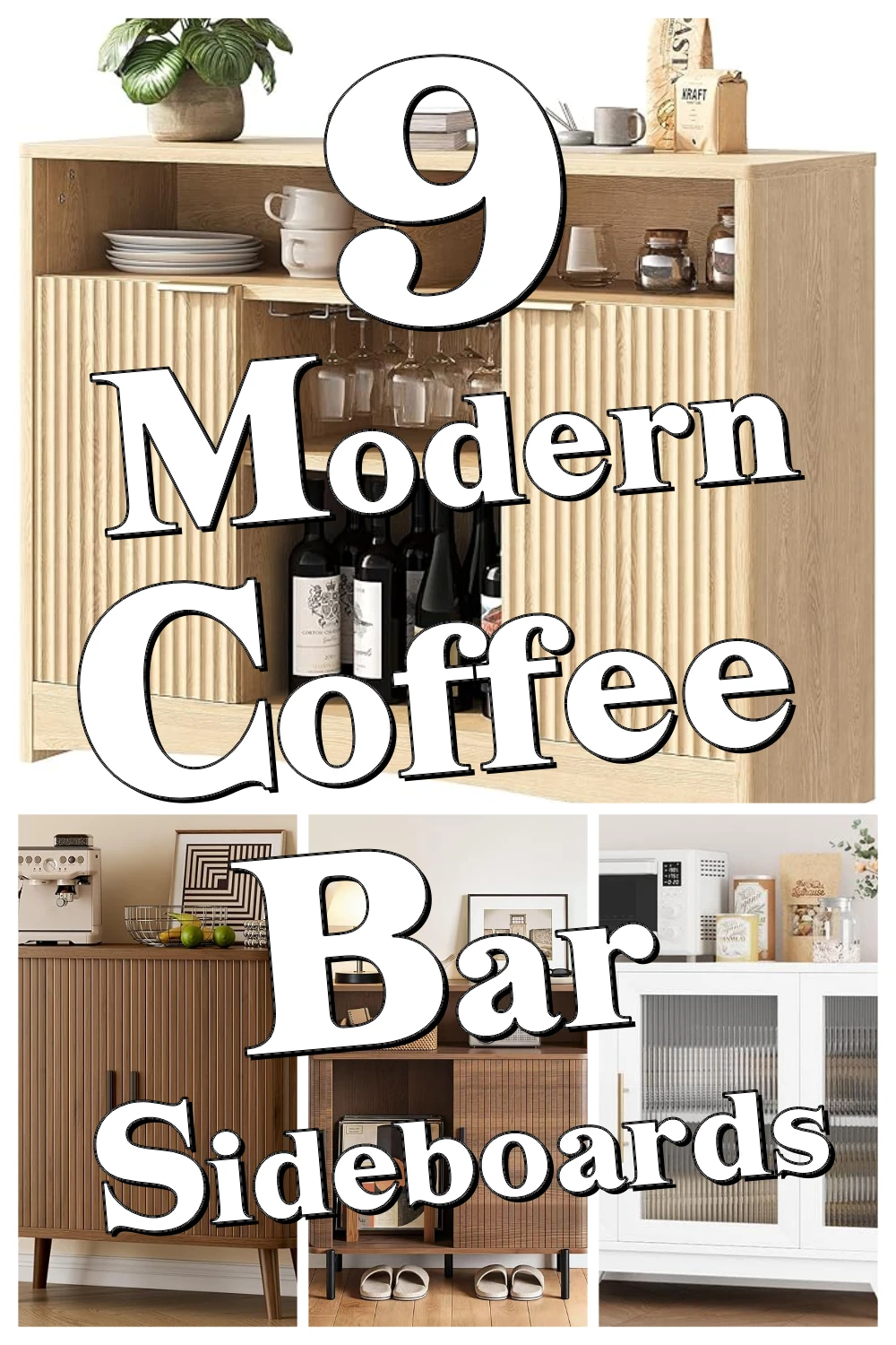 9 Genius Coffee Bar Sideboards That Make Cluttered Entryways Look So Much Cleaner