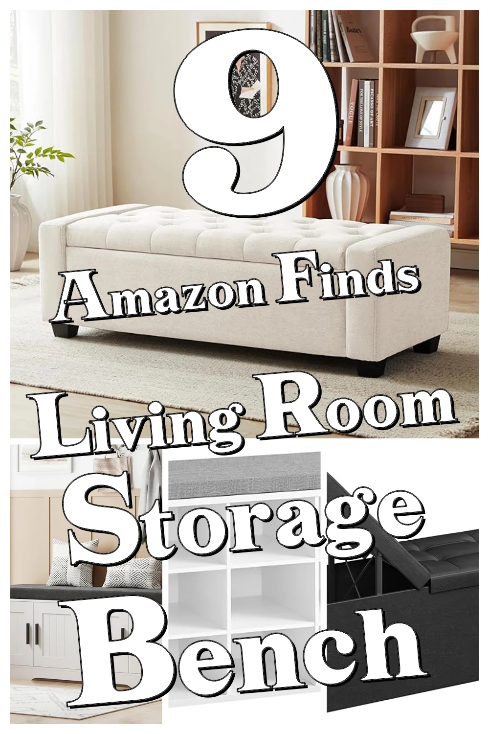 9 Genius Storage Benches That Double Seating and Hide Living Room Clutter Like Magic