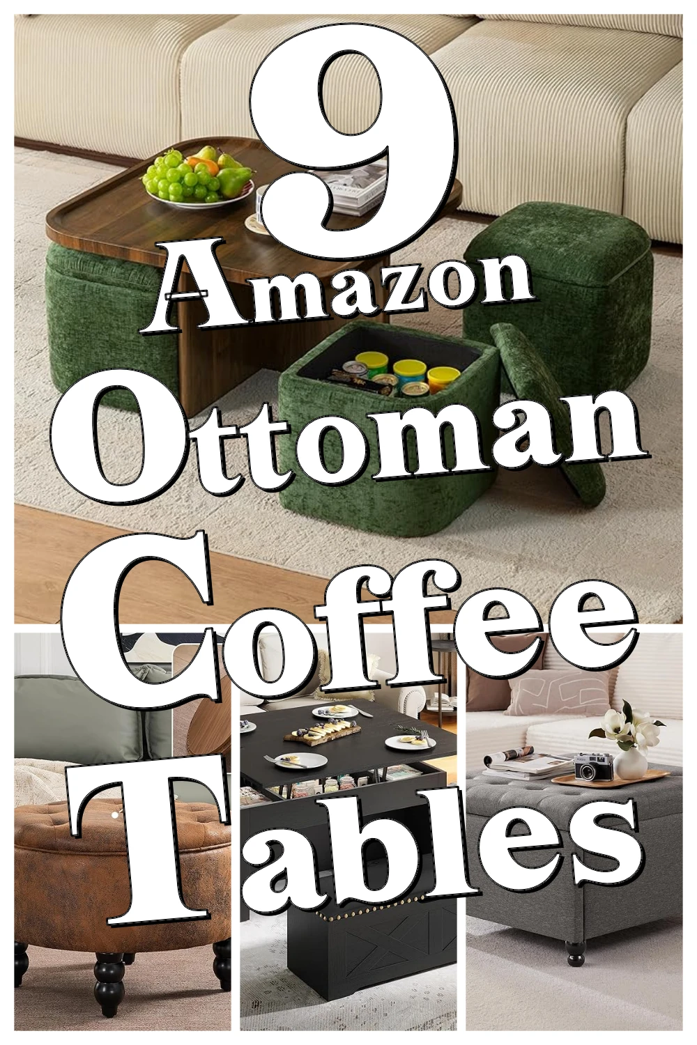 9 Genius Storage Ottoman Coffee Tables That Make Clutter Vanish in Small Spaces