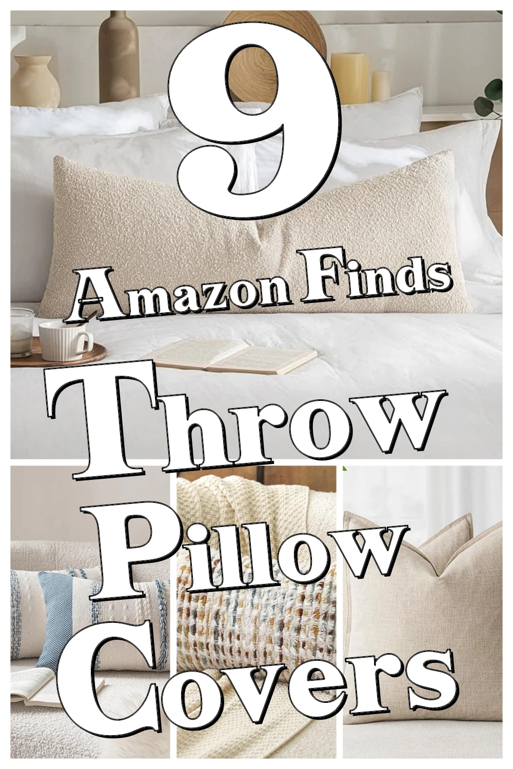 9 Genius Throw Pillow Covers That Make Your Bedroom Look Instantly Cozier & Chic