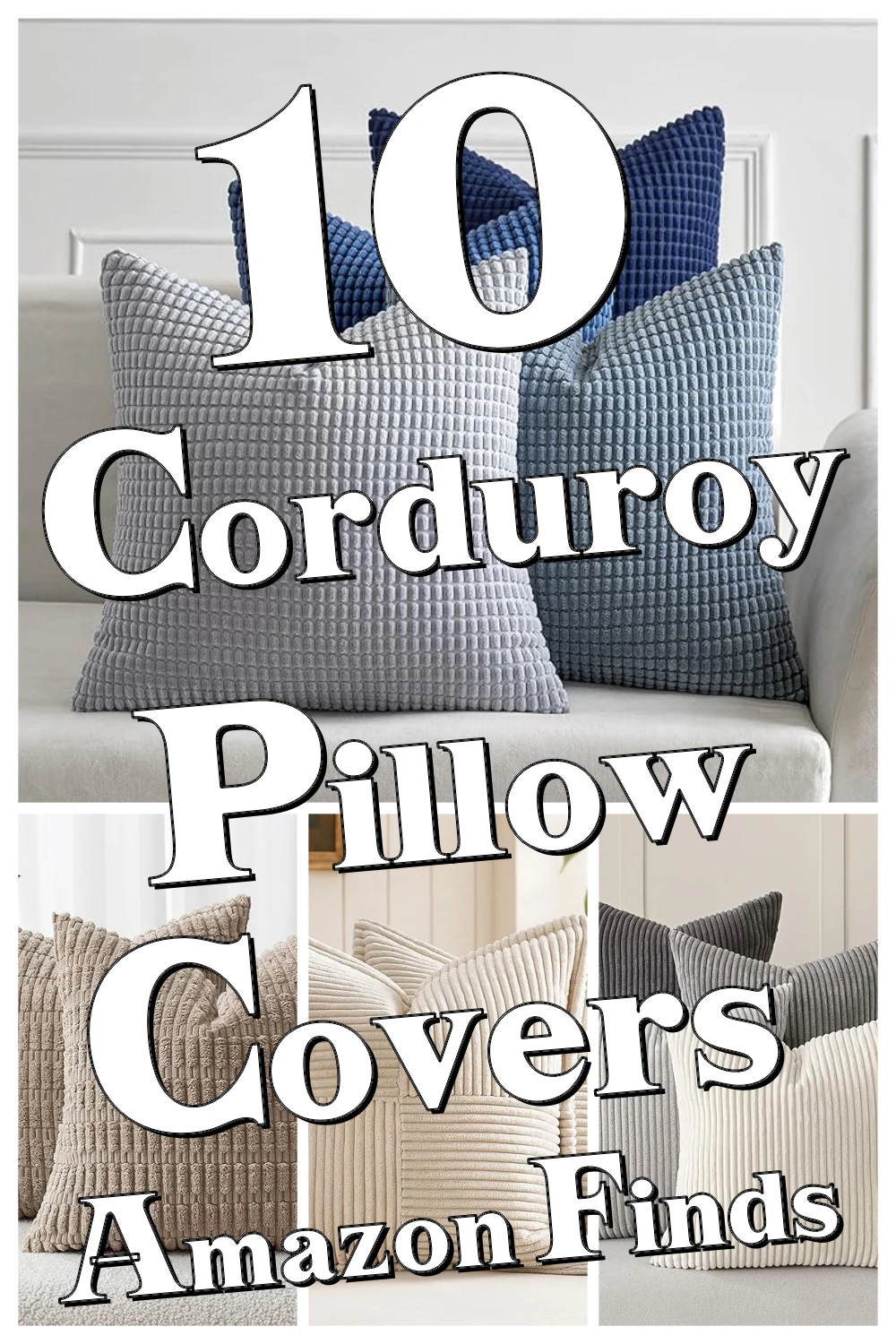 9 Must-Have Corduroy Pillow Covers That Instantly Bring Farmhouse Charm to Your Sofa