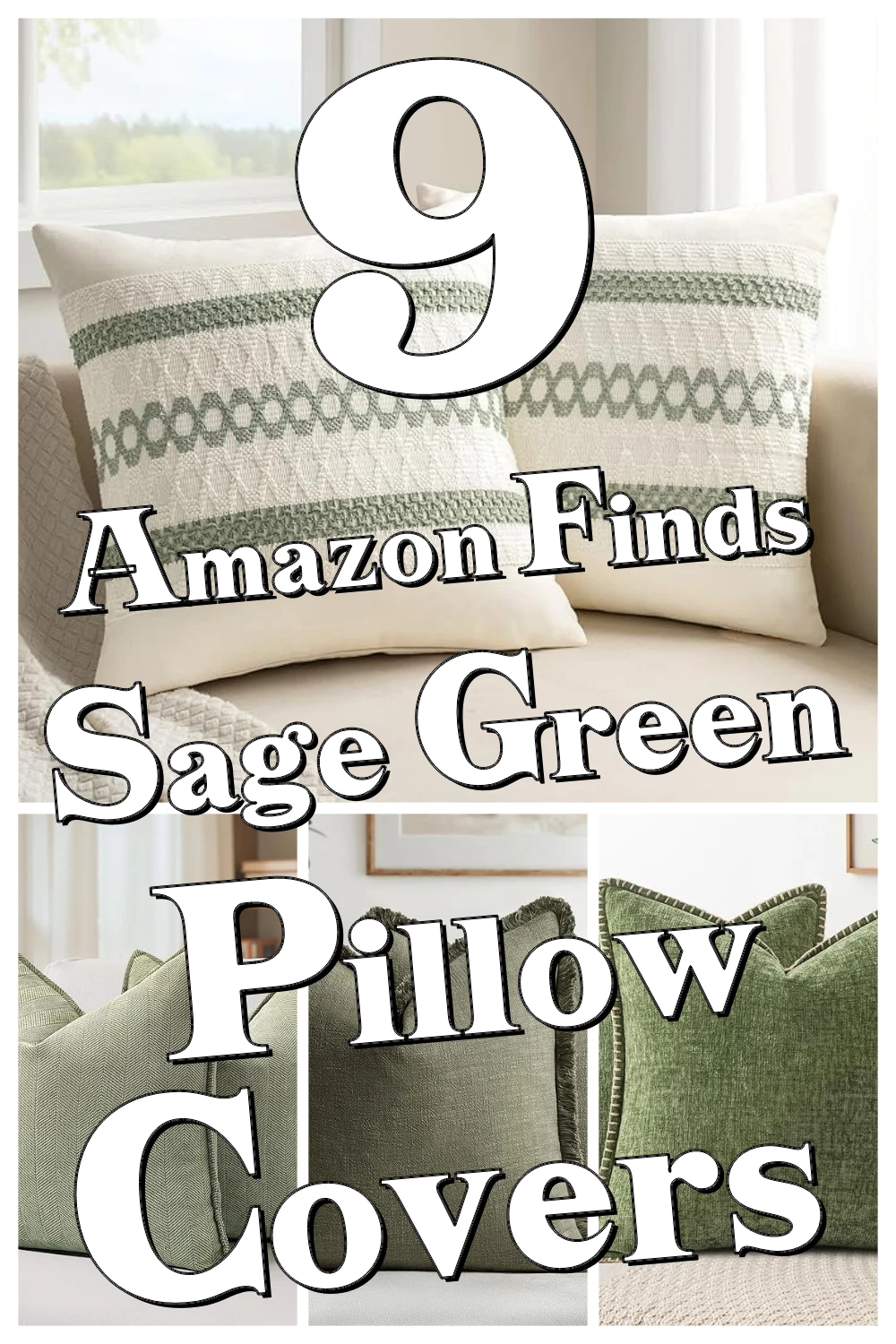 9 Must-Have Sage Green Throw Pillow Covers That Make Small Living Rooms Feel Cozy & Chic
