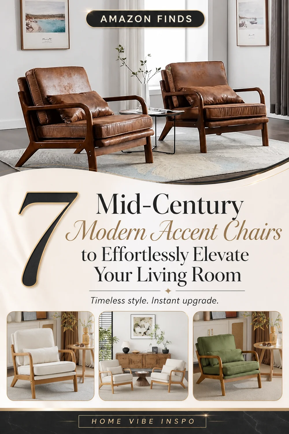 7 Mid-Century Modern Accent Chairs to Effortlessly Elevate Your Living Room