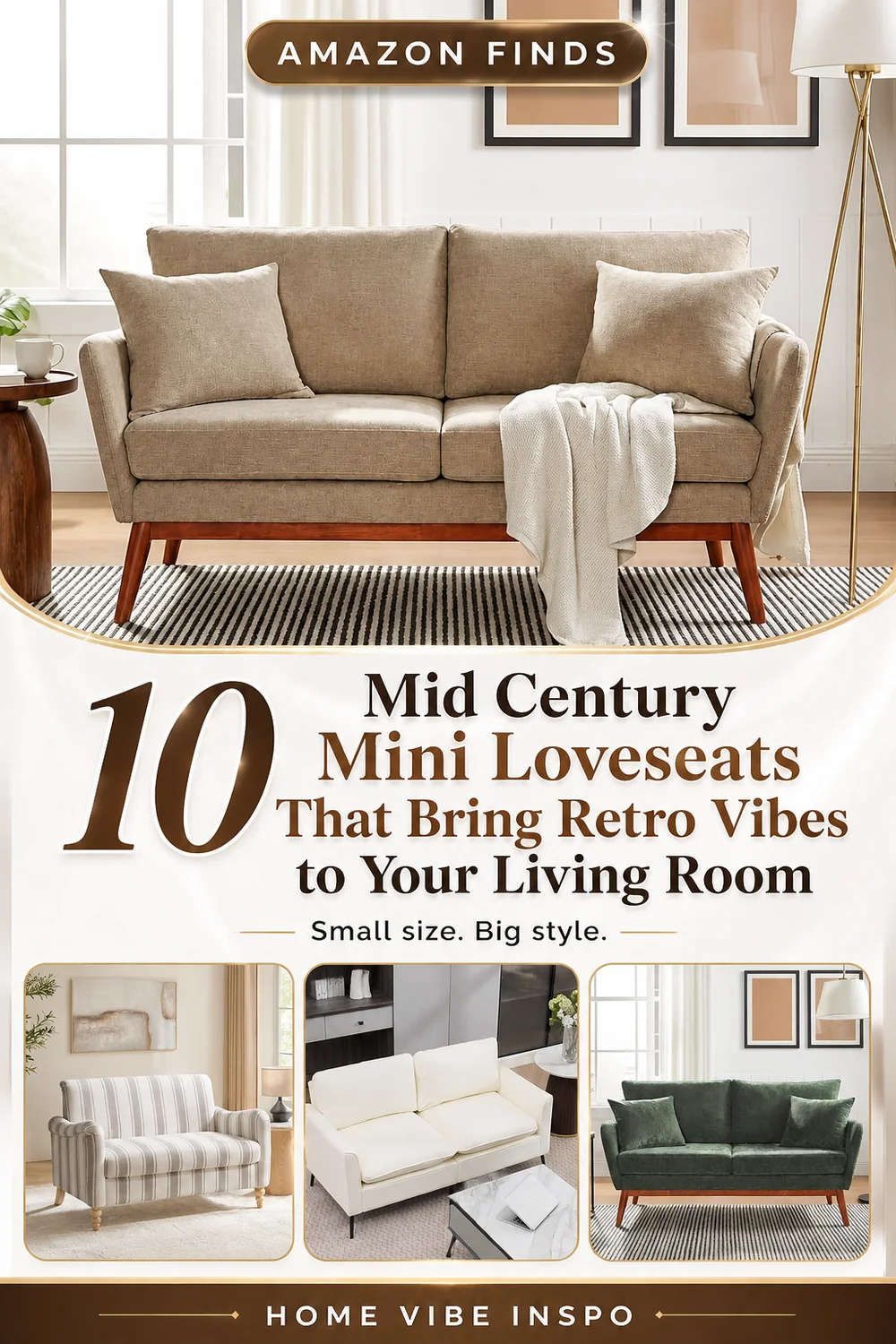 10 Mid Century Mini Loveseats That Bring Retro Vibes to Your Living Room