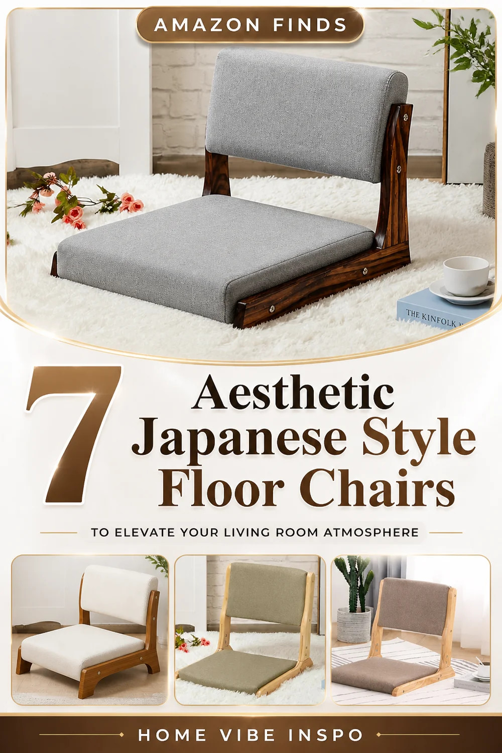 7 Aesthetic Japanese Style Floor Chairs to Elevate Your Living Room Atmosphere