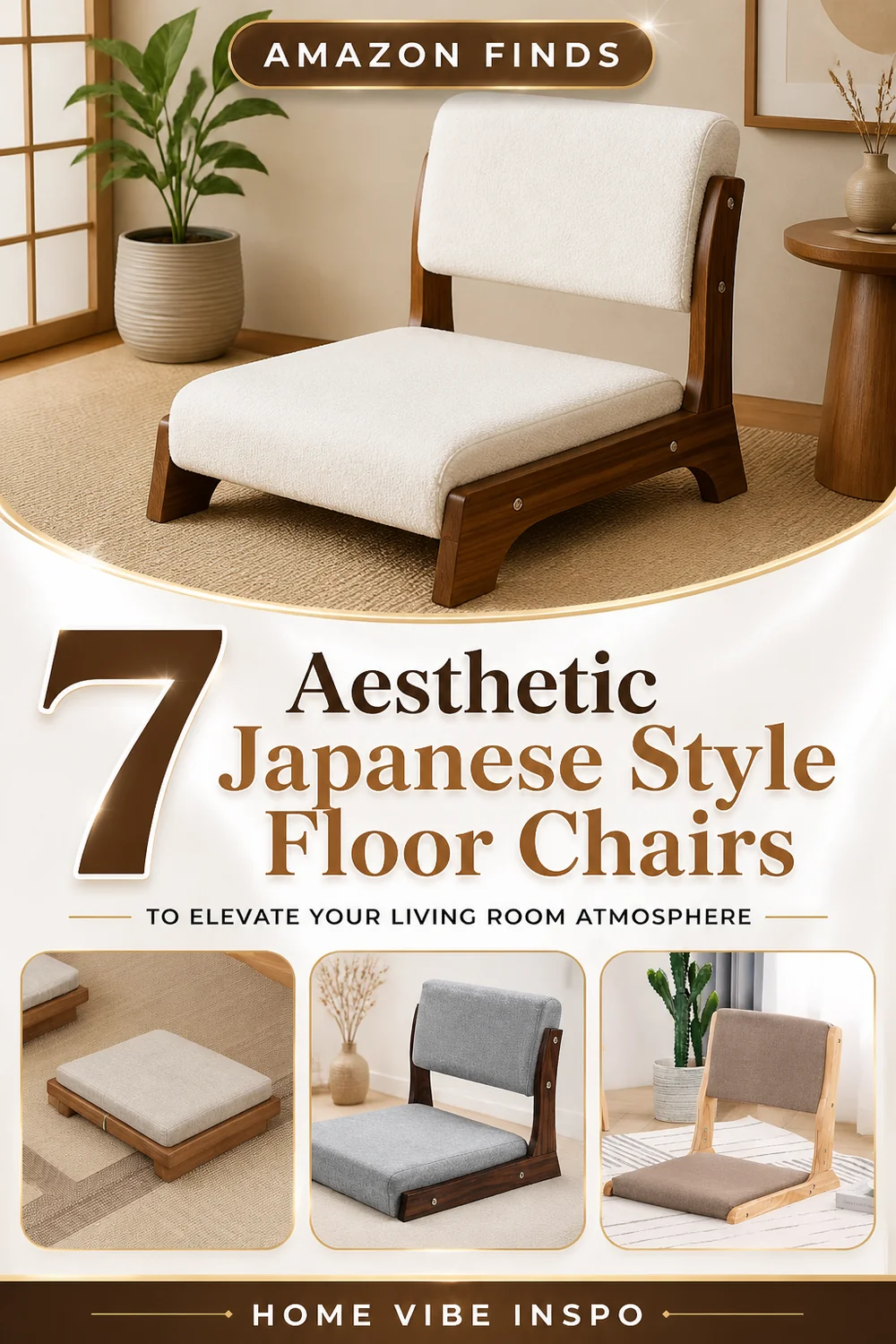 7 Aesthetic Japanese Style Floor Chairs to Elevate Your Living Room Atmosphere
