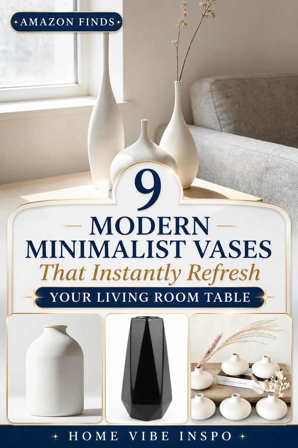 9 Modern Minimalist Vases That Instantly Refresh Your Living Room Table