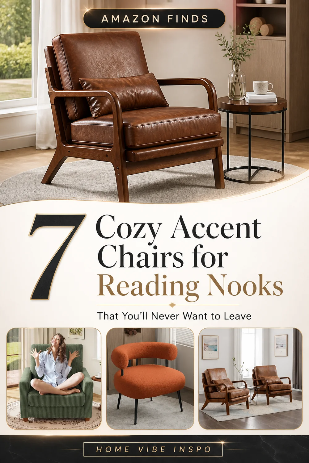 7 Cozy Accent Chairs for Living Room Reading Nooks That You’ll Never Want to Leave
