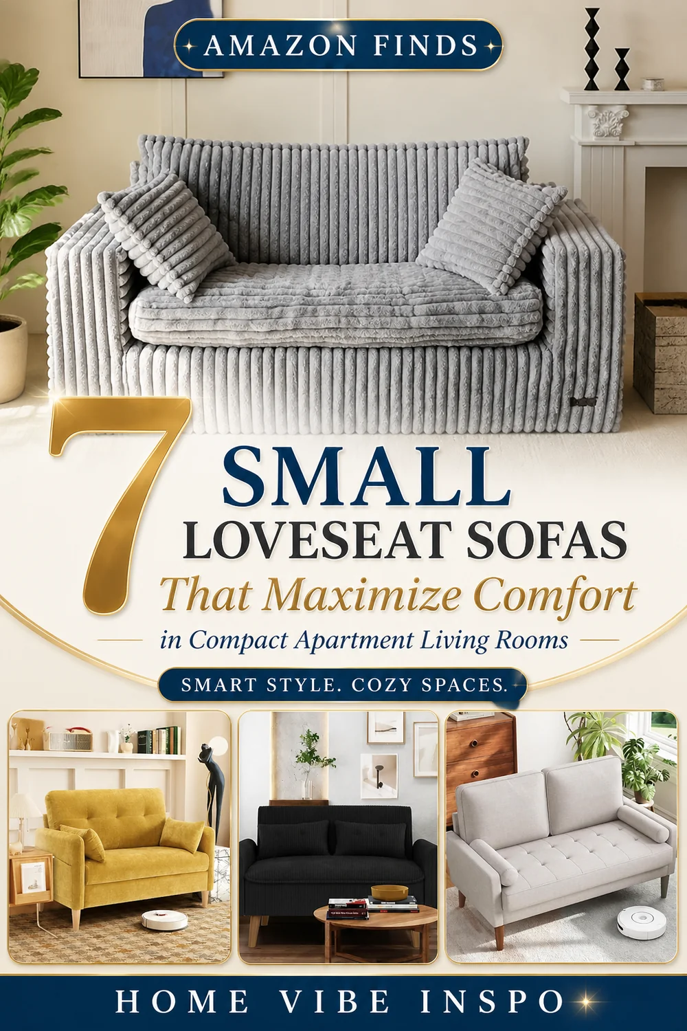 7 Small Loveseat Sofas That Maximize Comfort in Compact Apartment Living Rooms