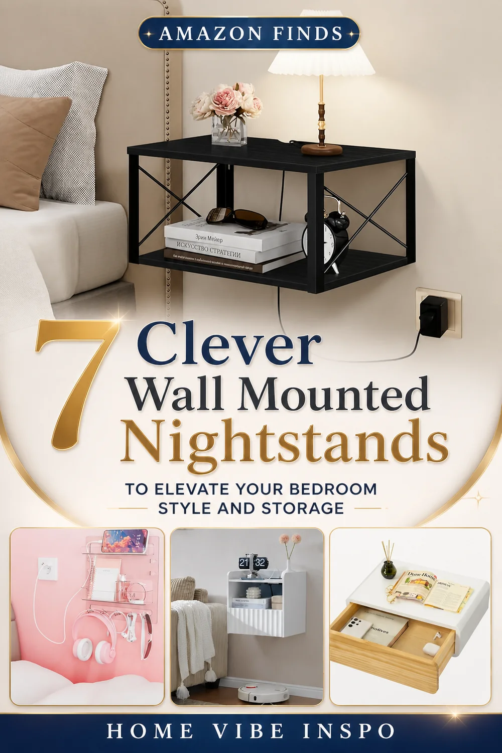 7 Clever Wall Mounted Nightstands to Elevate Your Bedroom Style and Storage