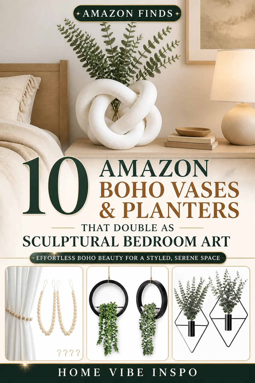 10 Amazon Boho Vases and Planters That Double as Sculptural Bedroom Art