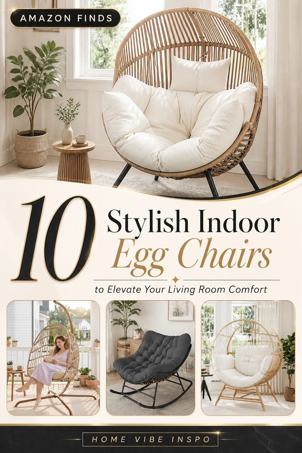 10 Stylish Indoor Egg Chairs to Elevate Your Living Room Comfort