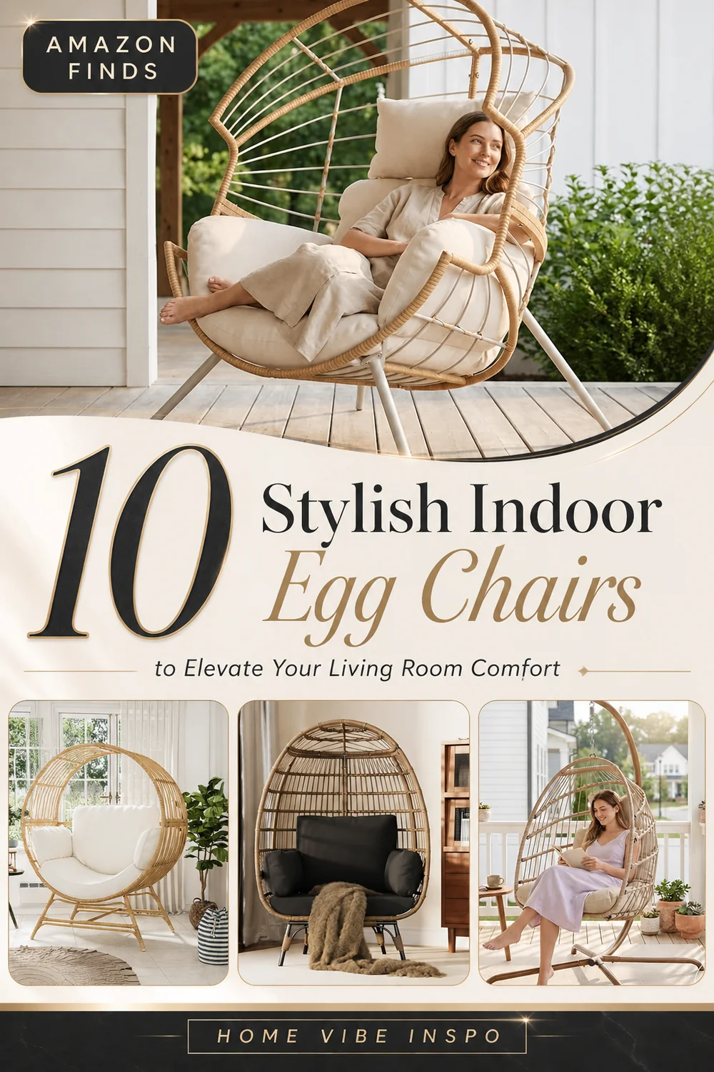 10 Stylish Indoor Egg Chairs to Elevate Your Living Room Comfort