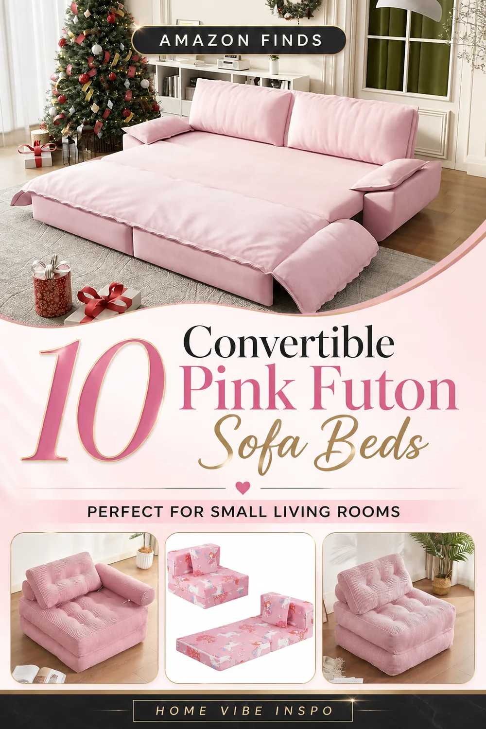 10 Convertible Pink Futon Sofa Beds Perfect for Small Living Rooms
