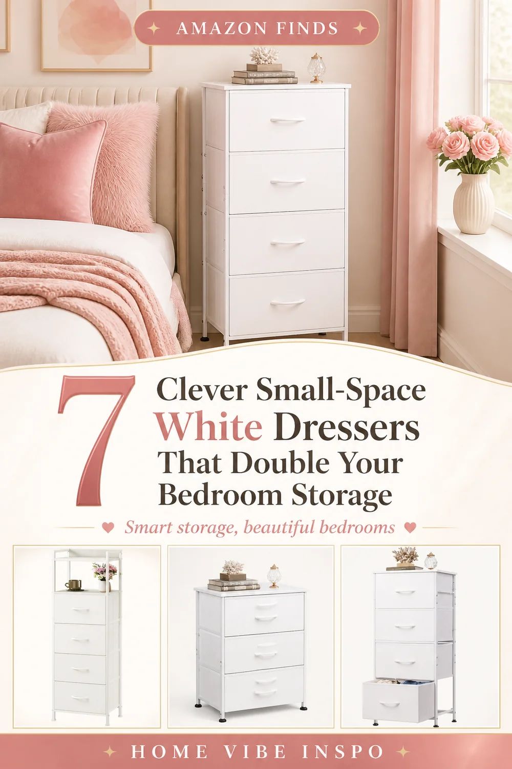 7 Clever Small-Space White Dressers That Double Your Bedroom Storage