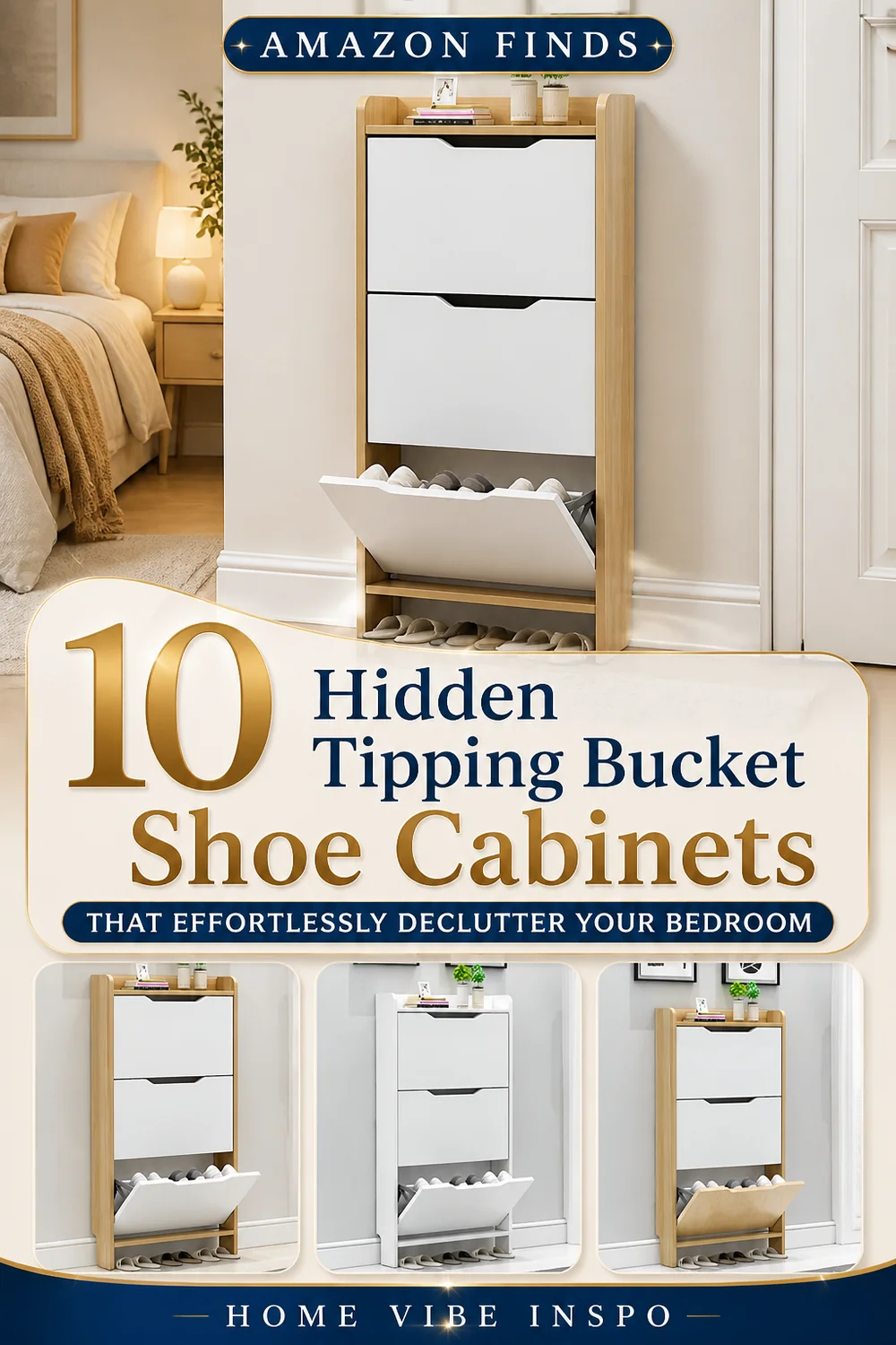 10 Hidden Tipping Bucket Shoe Cabinets That Effortlessly Declutter Your Bedroom