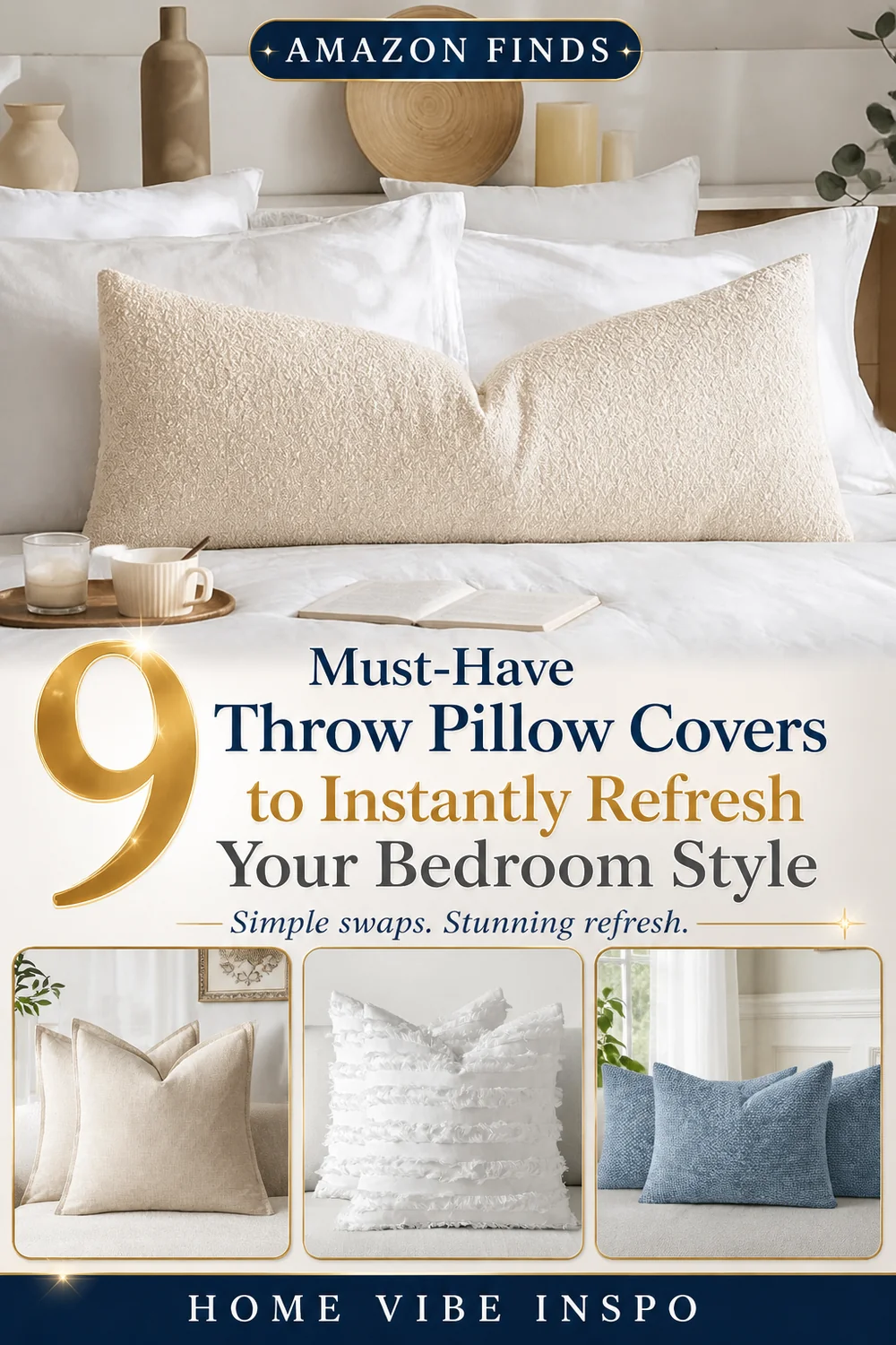 9 Must-Have Throw Pillow Covers to Instantly Refresh Your Bedroom Style