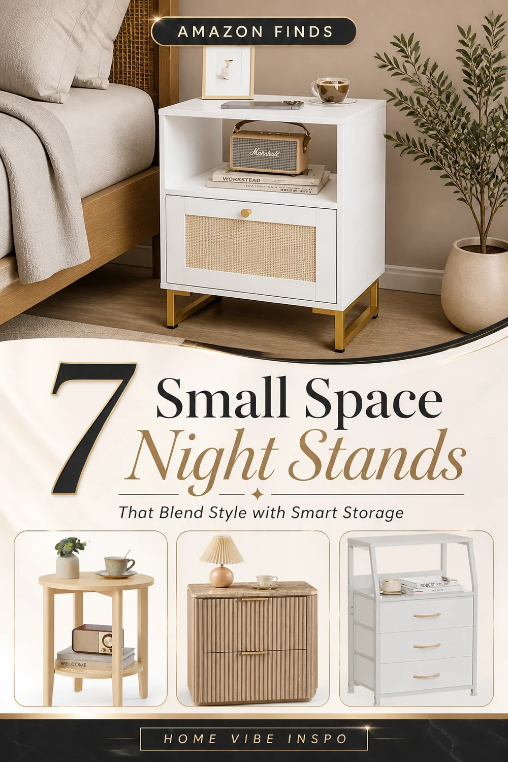 7 Small Space Night Stands That Blend Style with Smart Storage