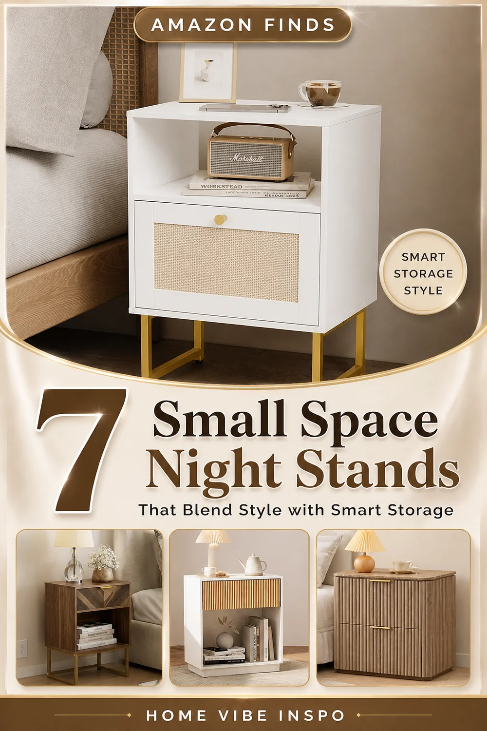 7 Small Space Night Stands That Blend Style with Smart Storage