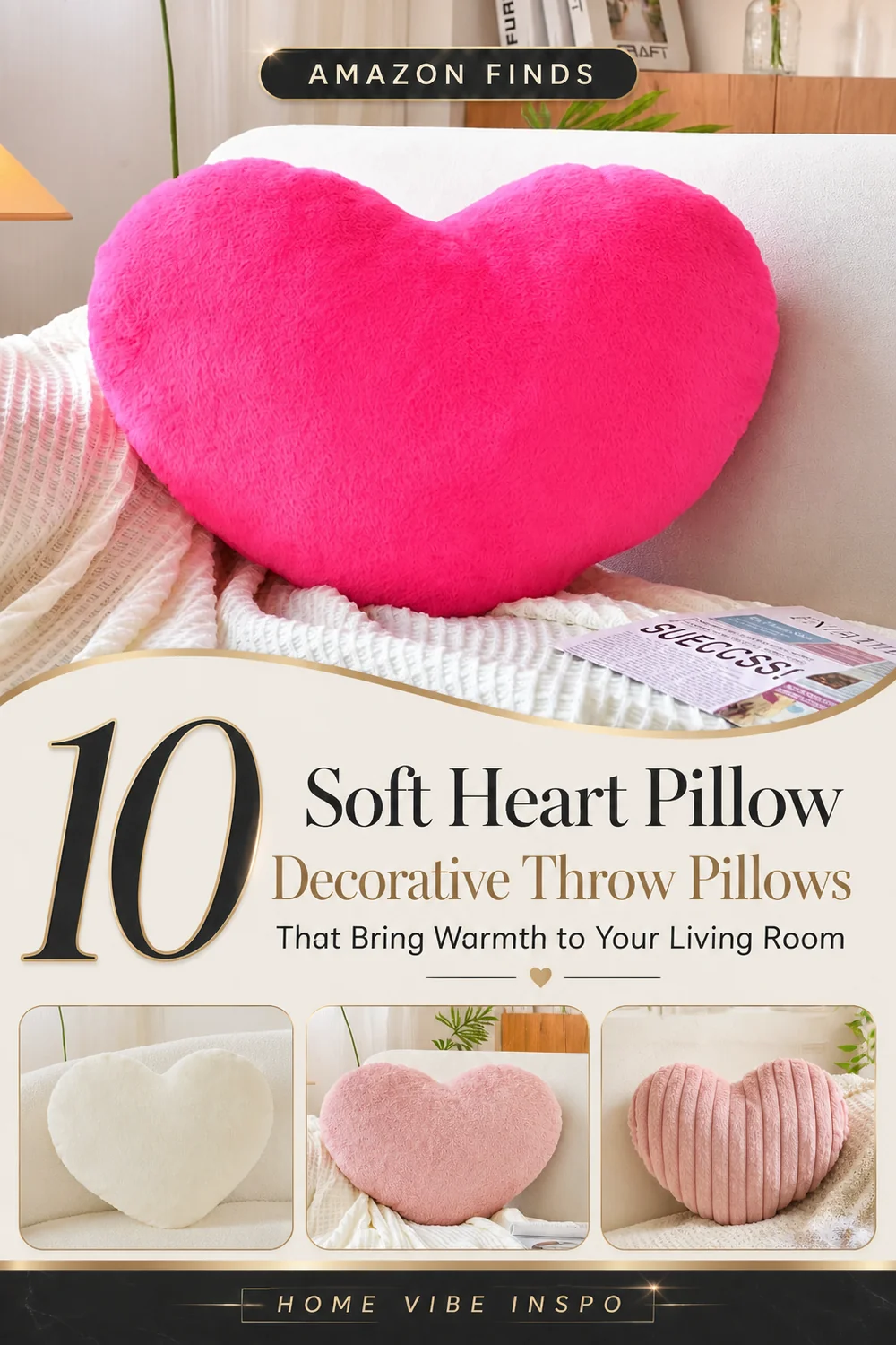 10 Soft Heart Pillow Decorative Throw Pillows That Bring Warmth to Your Living Room