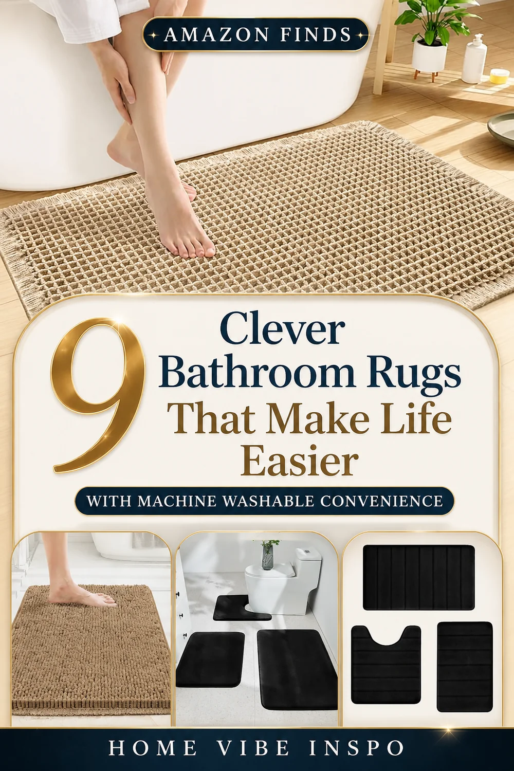 9 Clever Bathroom Rugs That Make Life Easier with Machine Washable Convenience