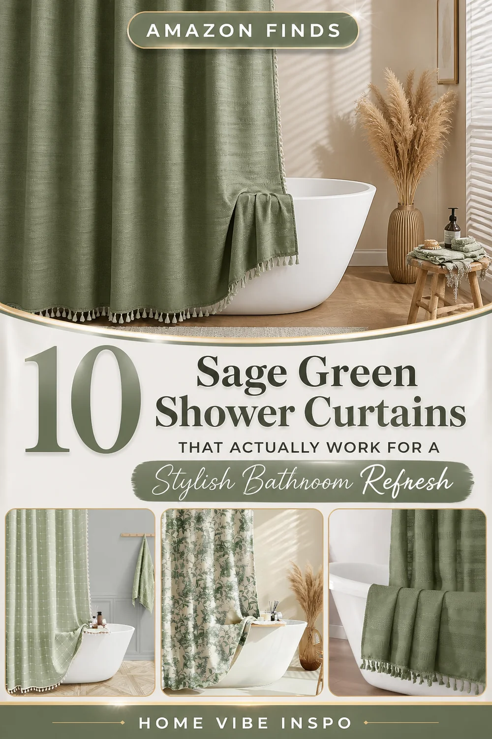 10 Sage Green Shower Curtains That Actually Work for a Stylish Bathroom Refresh