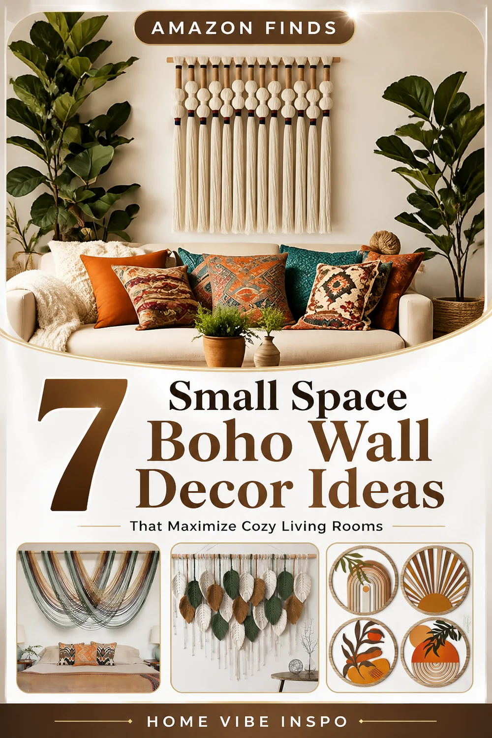 7 Small Space Boho Wall Decor Ideas That Maximize Cozy Living Rooms