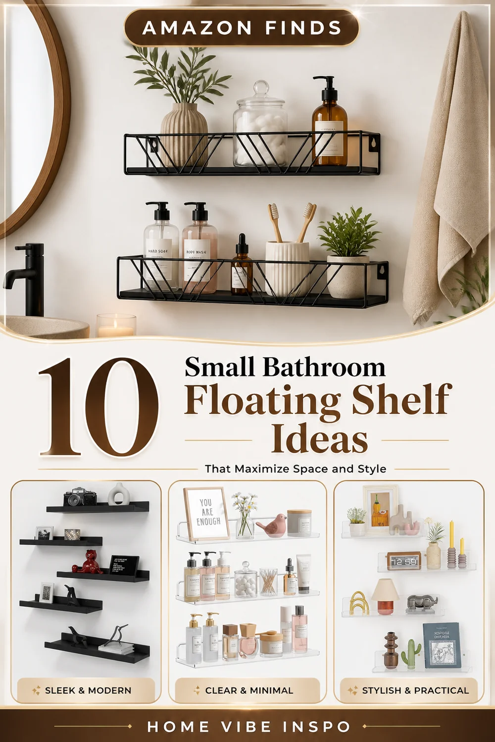 10 Small Bathroom Floating Shelf Ideas That Maximize Space and Style