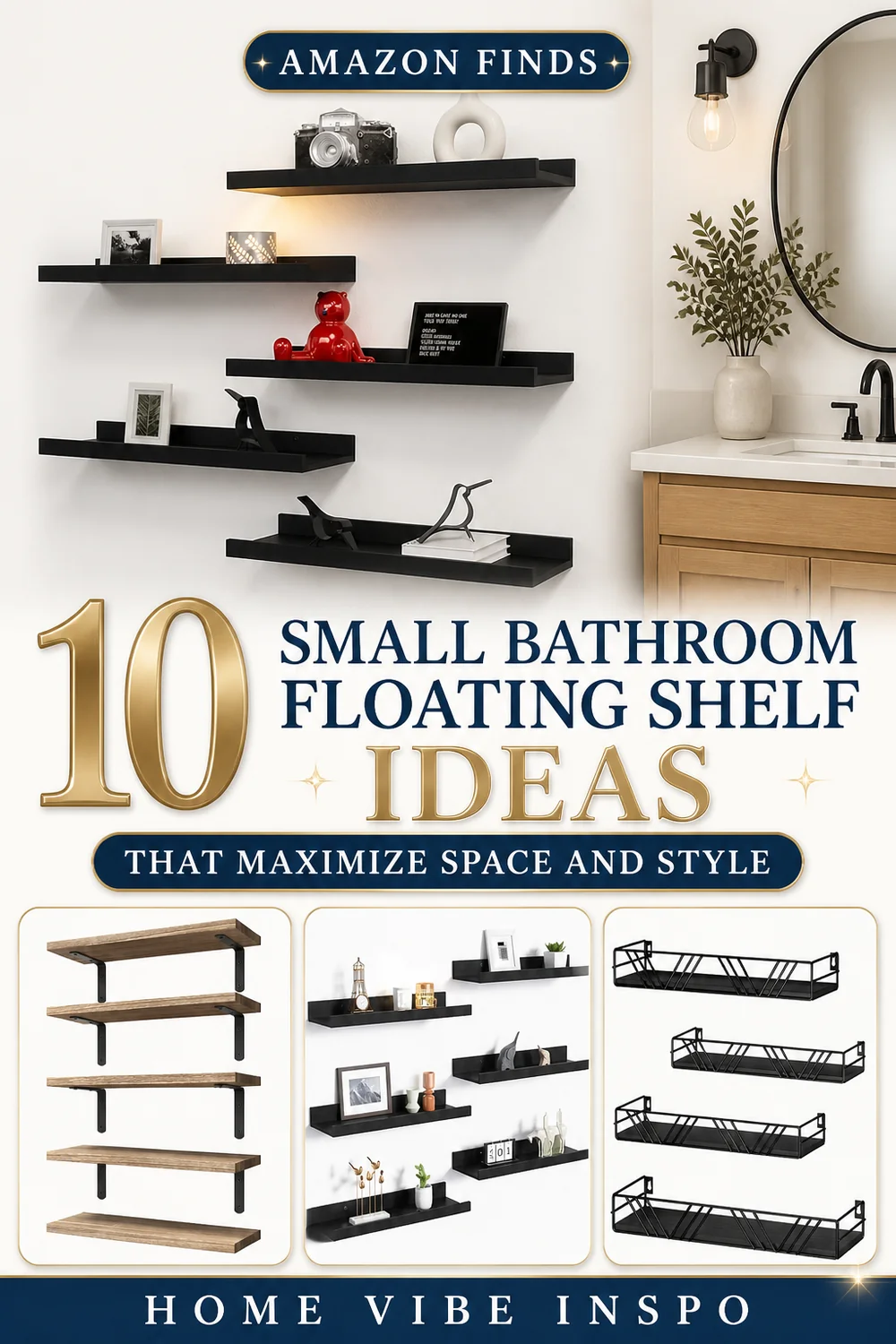 10 Small Bathroom Floating Shelf Ideas That Maximize Space and Style