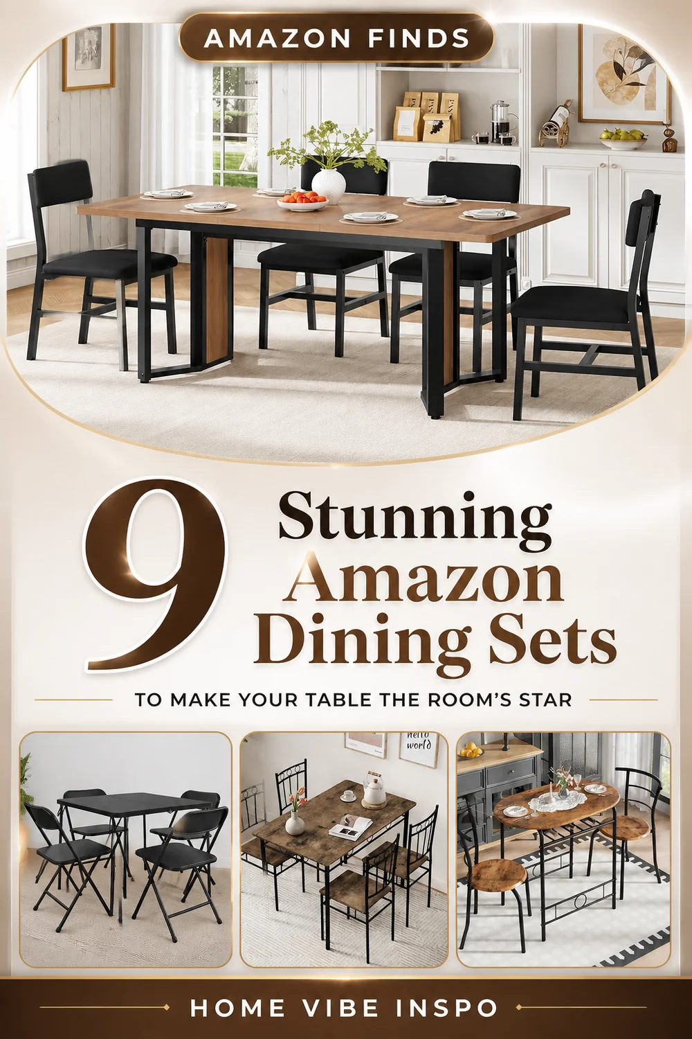9 Stunning Amazon Dining Sets to Make Your Table the Room's Star