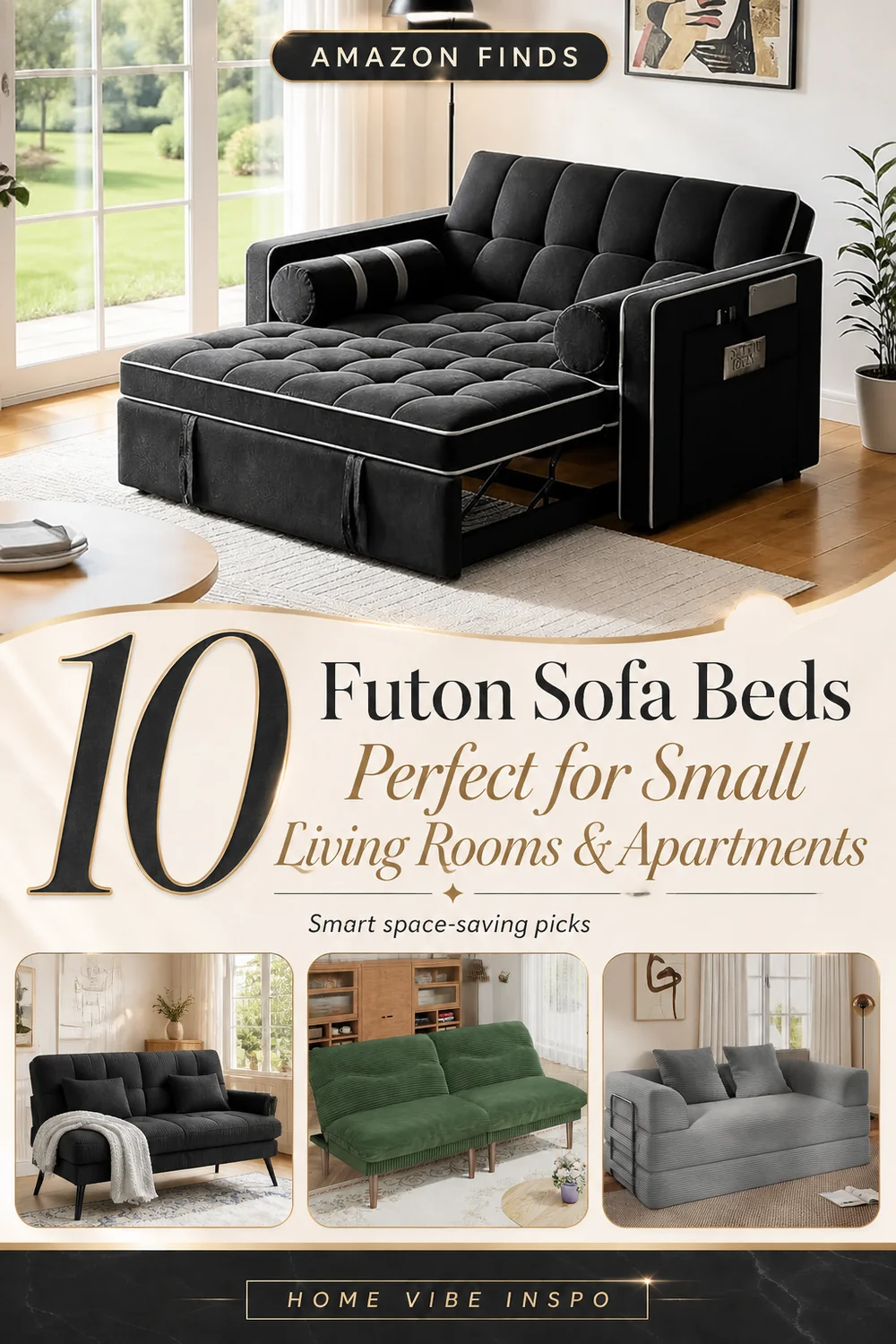 10 Futon Sofa Beds Perfect for Small Living Rooms and Apartments