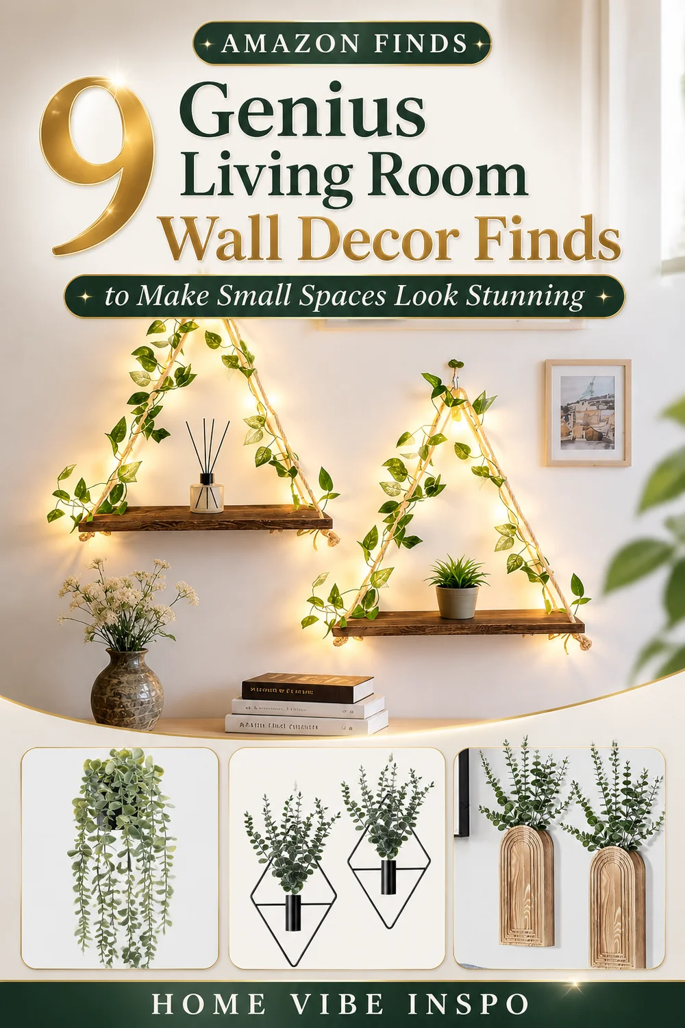 9 Genius Living Room Wall Decor Finds to Make Small Spaces Look Stunning