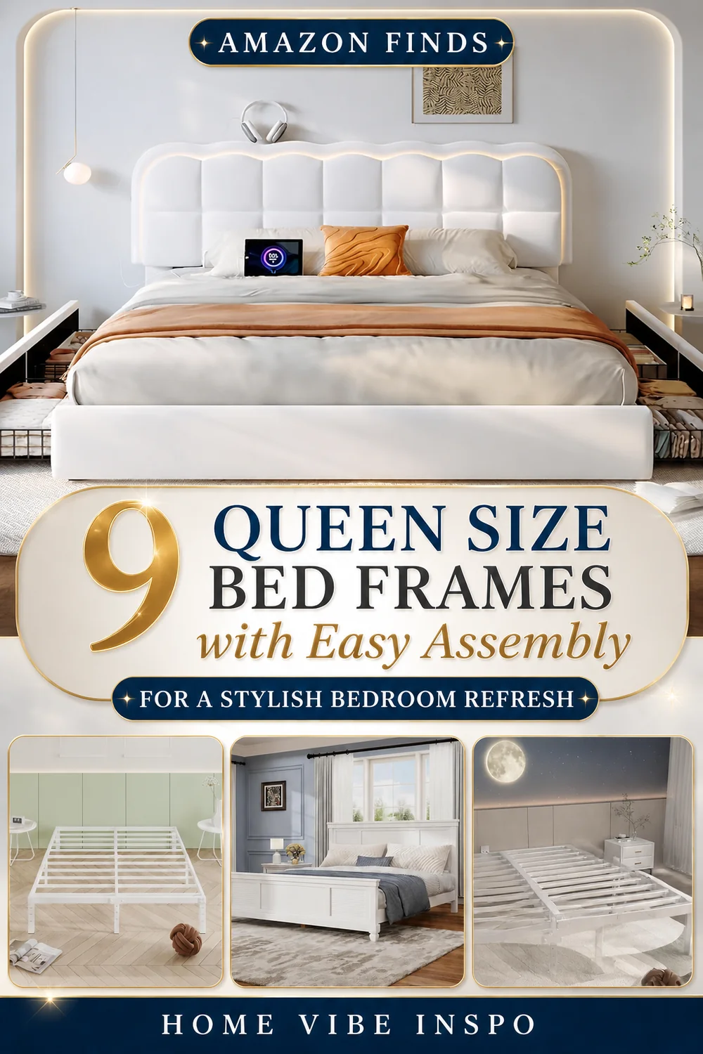 9 Queen Size Bed Frames with Easy Assembly for a Stylish Bedroom Refresh
