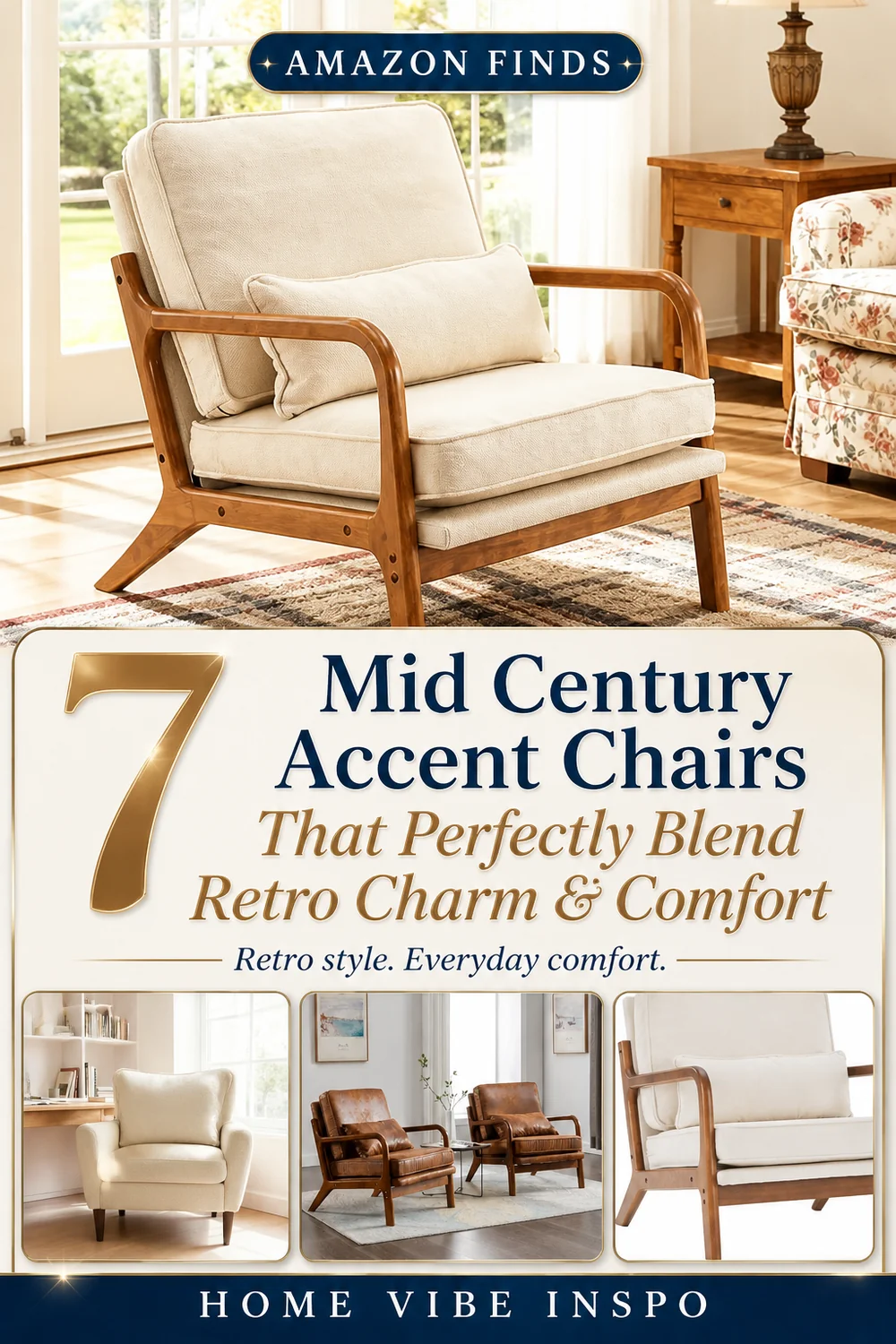 7 Mid Century Accent Chairs That Perfectly Blend Retro Charm & Comfort