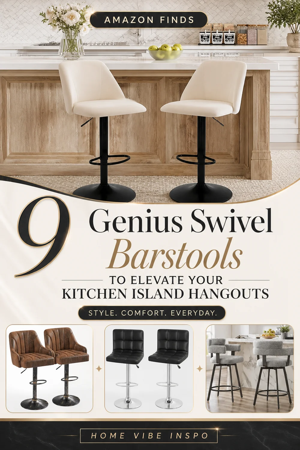 9 Genius Swivel Barstools to Elevate Your Kitchen Island Hangouts
