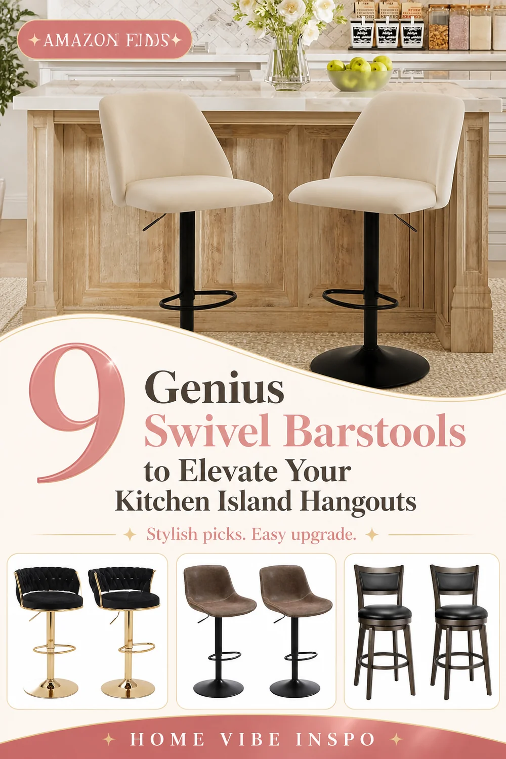 9 Genius Swivel Barstools to Elevate Your Kitchen Island Hangouts