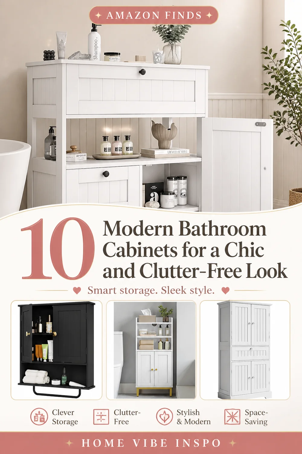 10 Modern Bathroom Cabinets for a Chic and Clutter-Free Look