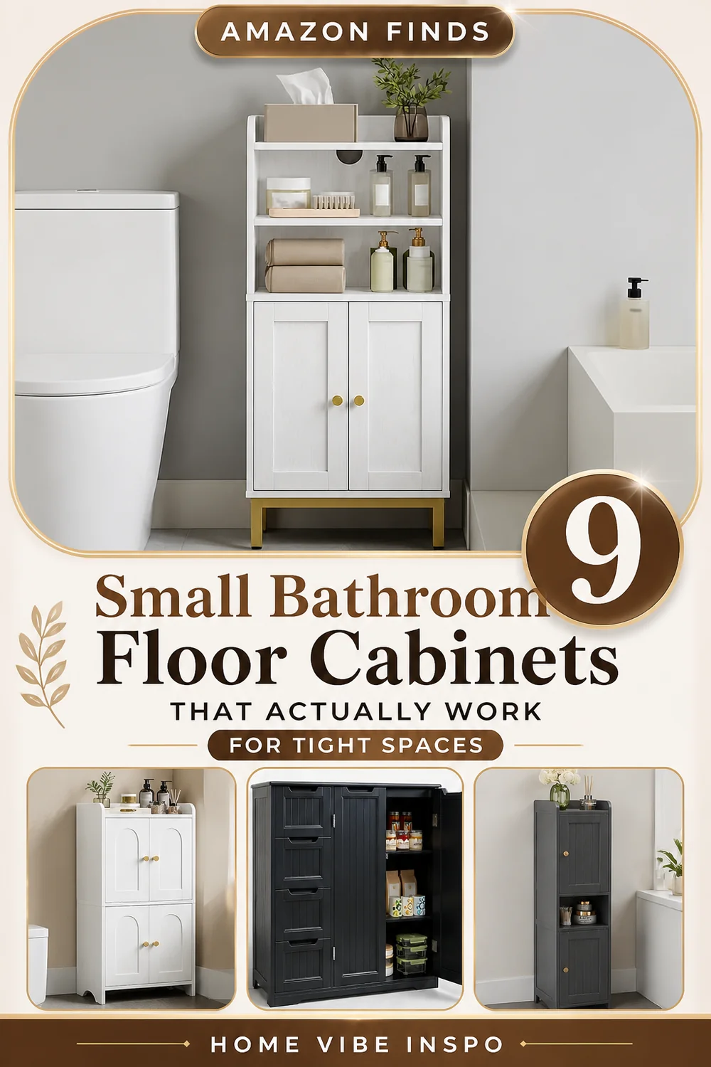 9 Small Bathroom Floor Cabinets That Actually Work for Tight Spaces